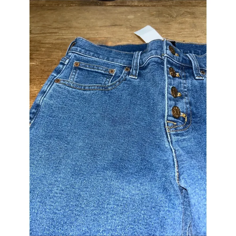 J.Crew Mid-Rise Flare Crop Jeans Women’s Size 26 All-Day Stretch Denim